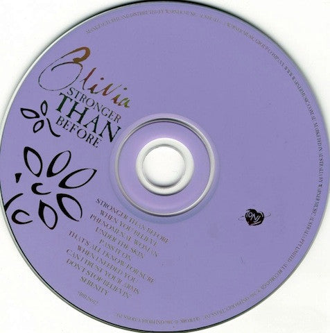 Olivia Newton-John : Stronger Than Before (CD, Album)