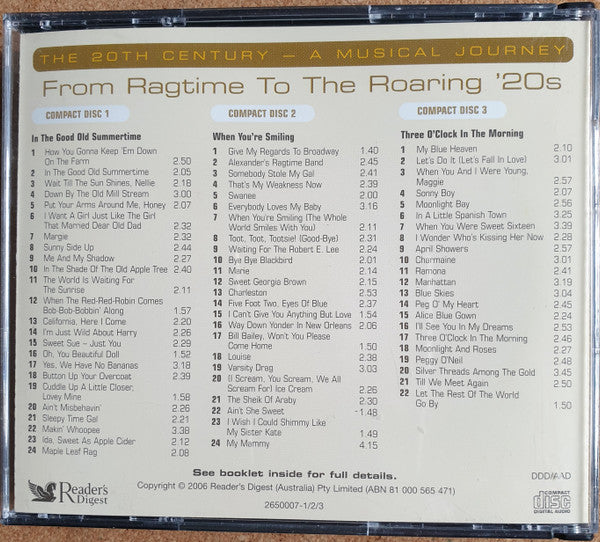 Various : From Ragtime To The Roaring '20s (3xCD, Comp)