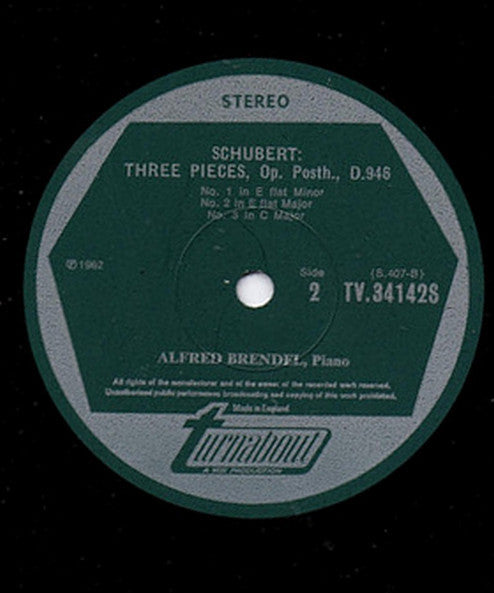 Schubert*, Alfred Brendel : Moments Musicaux Op. 94 / Three Pieces Op. Posth. (LP, Album)