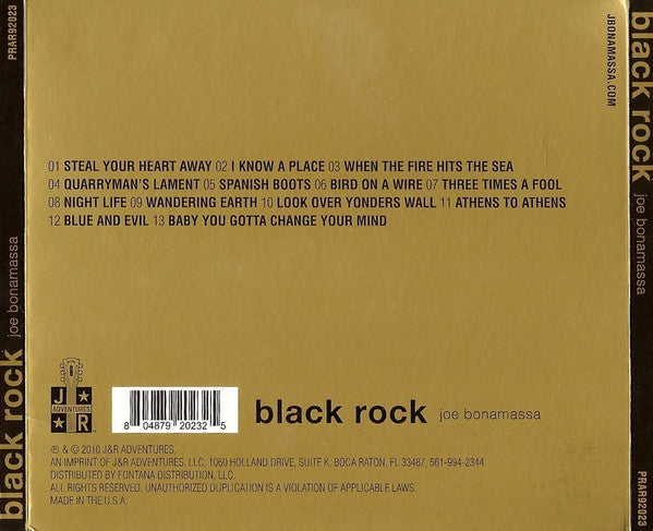 Joe Bonamassa : Black Rock (CD, Album, Dig)