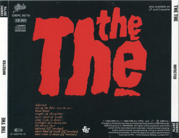 The The : Infected (CD, Album, RE)