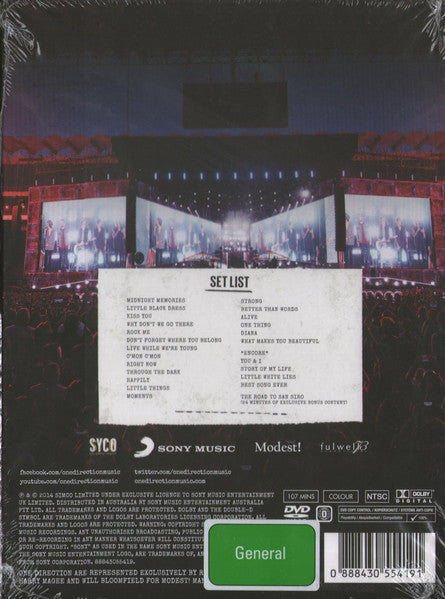 One Direction : Where We Are Live From San Siro Stadium (DVD-V, Album)