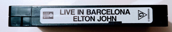 Elton John : Live In Barcelona (VHS, Album, PAL)