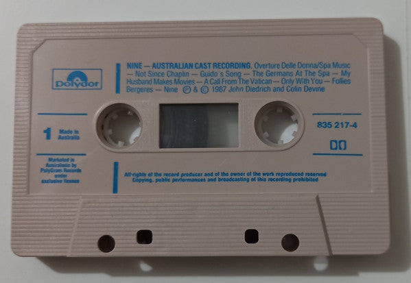 John Diedrich : "Nine" - The Ultimate Musical - Australian Cast Recording (Cass, Album)