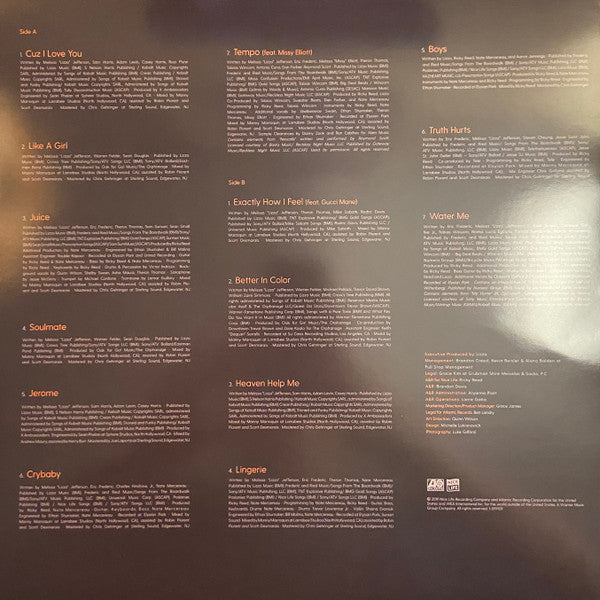 Lizzo : Cuz I Love You (LP, Album, RE, Vio)