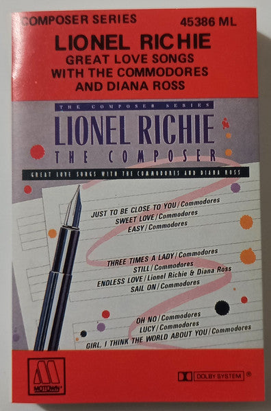 Lionel Richie : Great Love Songs With The Commodores & Diana Ross (Cass, Comp)
