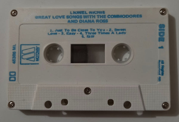 Lionel Richie : Great Love Songs With The Commodores & Diana Ross (Cass, Comp)