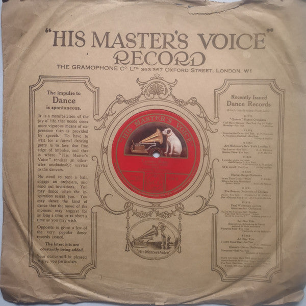 Clarence Whitehill : Sirs! Your Toast (Toreador Song) - G. Bizet - Carmen (Shellac, 12", S/Sided)