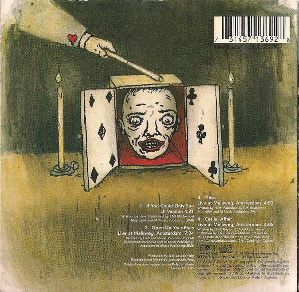 Tonic (2) : If You Could Only See (CD, Single, Car)