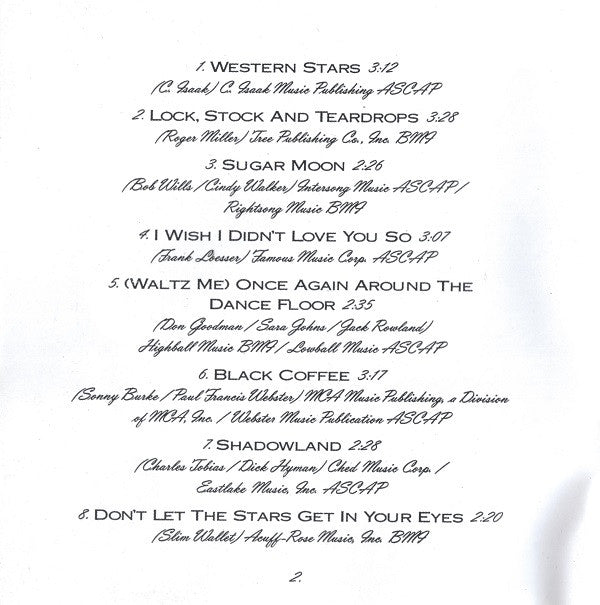 k.d. lang : Shadowland (The Owen Bradley Sessions) (CD, Album, RE)