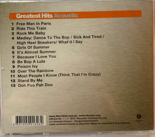 Billy Thorpe : Greatest Hits Acoustic (CD, Album)