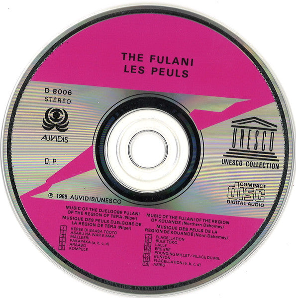 The Fulani* : Niger / Northern Bénin: Music Of The Fulani / Musique Des Peuls (CD, Album, RE)