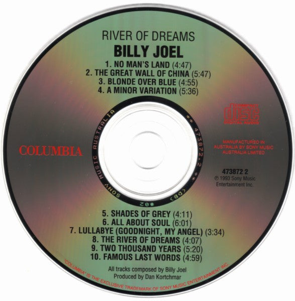 Billy Joel : River Of Dreams (CD, Album)