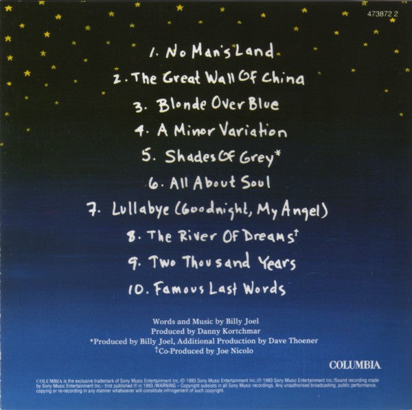 Billy Joel : River Of Dreams (CD, Album)