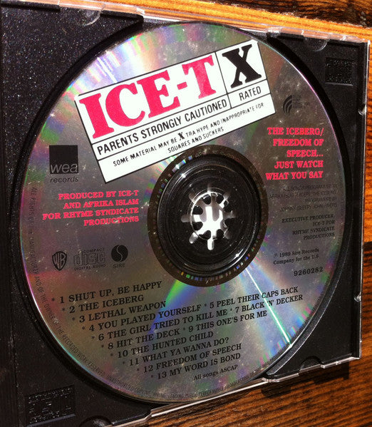 Ice-T : The Iceberg (Freedom Of Speech... Just Watch What You Say) (CD, Album, RP)