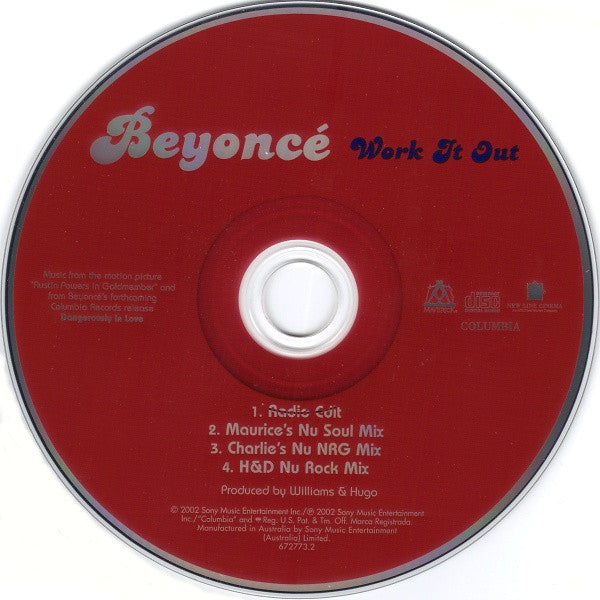 Beyoncé : Work It Out (CD, Single)