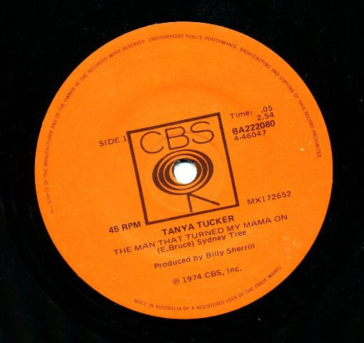 Tanya Tucker : The Man That Turned My Mama On / Satisfied With Missing You (7")