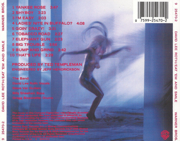 David Lee Roth : Eat 'Em And Smile (CD, Album, RE, RP)