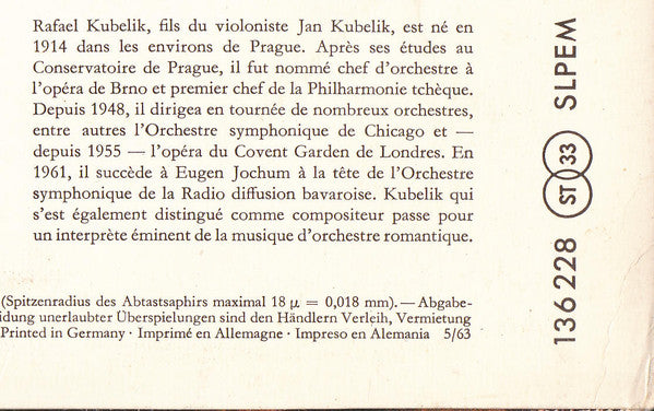 Richard Wagner - Berliner Philharmoniker, Rafael Kubelik : Siegfried Idyll / Lohengrin: Vorspiel Zum 1. Akt / Die Meistersinger Von Nürnberg: Vorspiel / Tristan Und Isolde: Vorspiel Zum 1. Akt Und Isoldes Liebestod (LP)