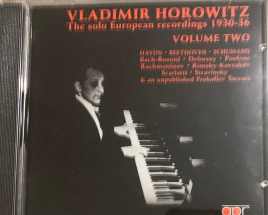 Vladimir Horowitz : The Solo European Recordings 1930-36 Volume Two (CD, Comp, Mono)