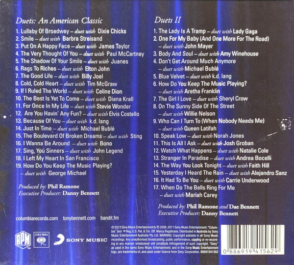 Tony Bennett : Duets: An American Classic  & Duets II (Box, Comp + CD, Album + CD, Album)
