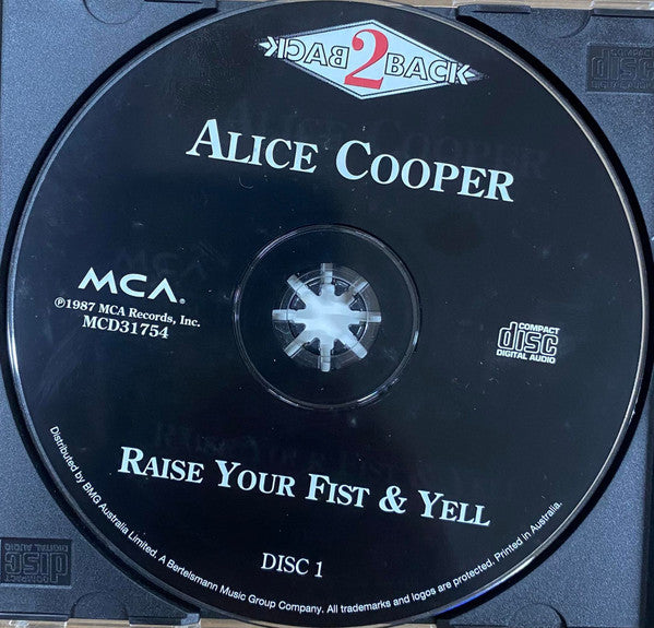 Alice Cooper (2) : Raise Your Fist And Yell / Constrictor (CD, Album, RE + CD, Album, RE + Comp)