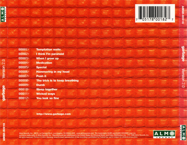 Garbage : Version 2.0 (CD, Album)