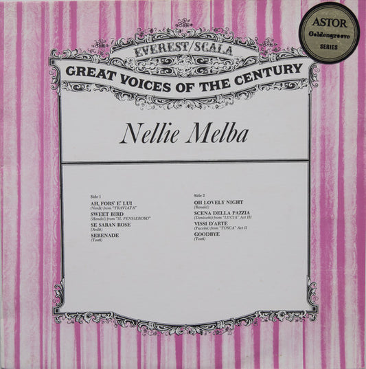 Nellie Melba : Nellie Melba (LP, Comp)