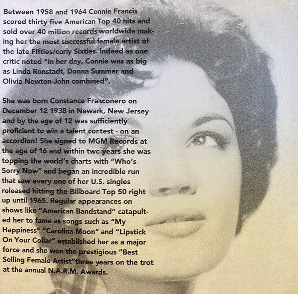 Connie Francis : Love Songs (CD, Comp, RE)