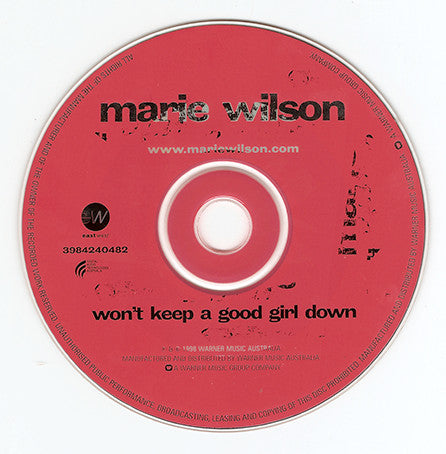 Marie Wilson : Won't Keep A Good Girl Down (CD, Single, Ltd)
