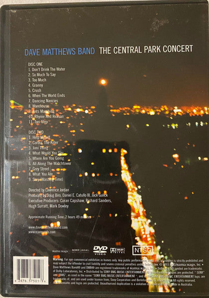 Dave Matthews Band : The Central Park Concert (2xDVD-V)