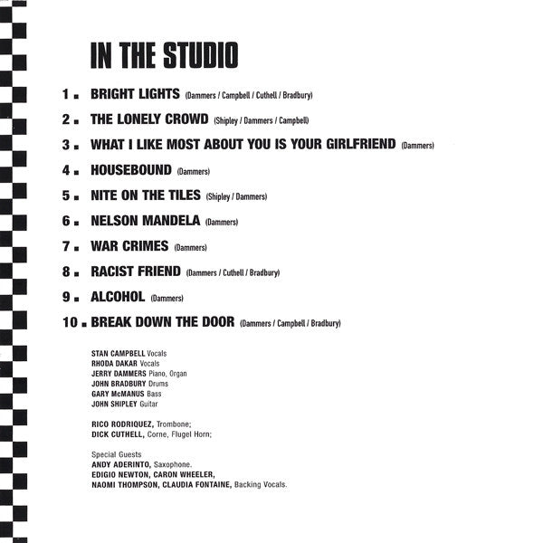 The Special AKA : In The Studio (CD, Album, Enh, RE, RM)