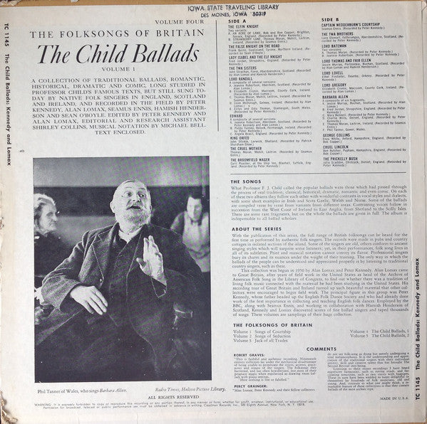 Various : The Child Ballads (LP, Album, Comp)
