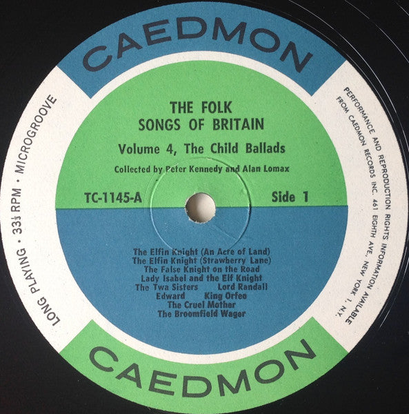 Various : The Child Ballads (LP, Album, Comp)