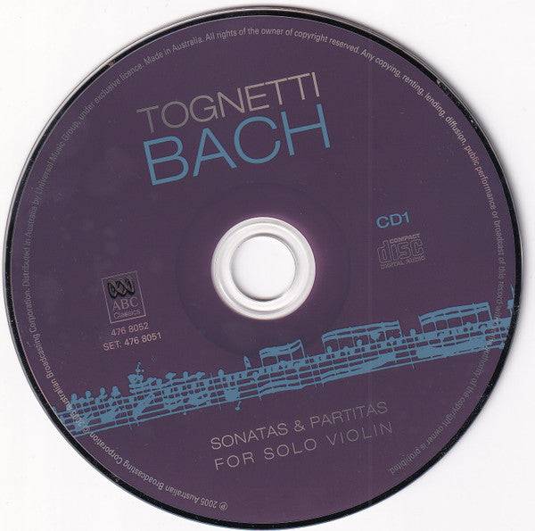 Richard Tognetti, Johann Sebastian Bach : Sonatas & Partitas For Solo Violin (2xCD, Album)