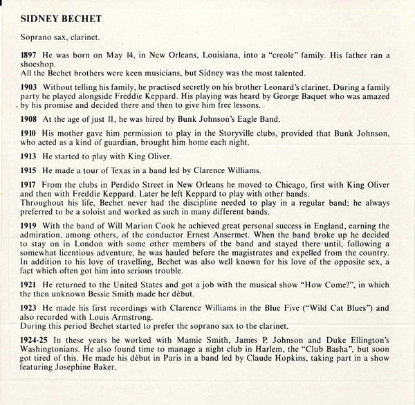 Sidney Bechet : Revolutionary Blues (1941-1951) (CD, Comp, RE)