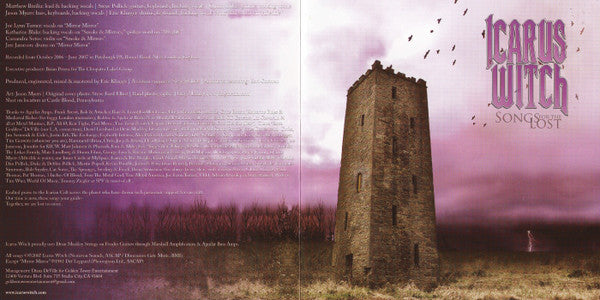 Icarus Witch : Songs For The Lost (CD, Album)