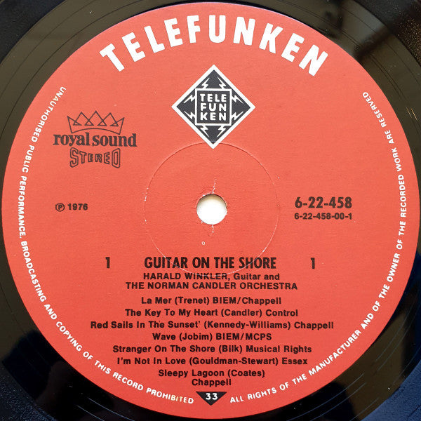 Harald Winkler And Orchester Norman Candler : Guitar On The Shore (LP, Album)