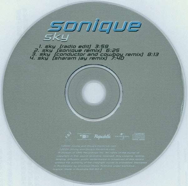 Sonique : Sky (CD, Single)