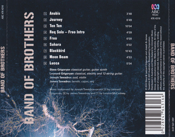 Slava & Leonard Grigoryan, Joseph Tawadros & James Tawadros : Band Of Brothers (CD, Album)