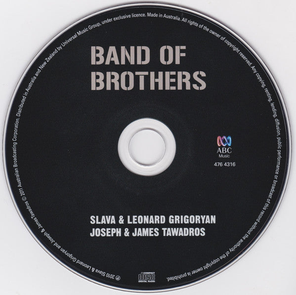 Slava & Leonard Grigoryan, Joseph Tawadros & James Tawadros : Band Of Brothers (CD, Album)