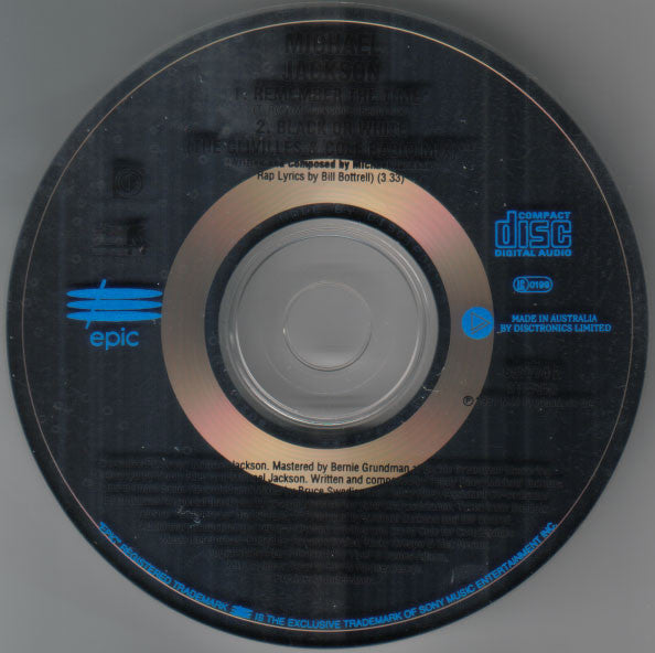 Michael Jackson : Remember The Time (CD, Single, Car)