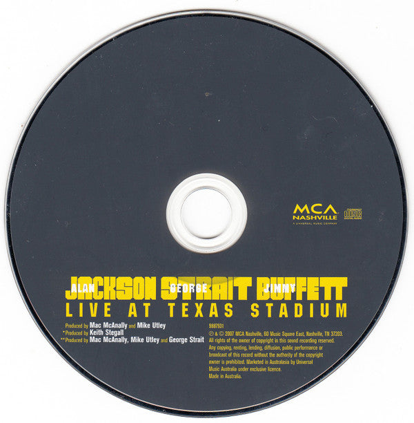 Alan Jackson (2) / George Strait / Jimmy Buffett : Live At Texas Stadium (CD, Album)