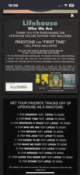 Lifehouse : Who We Are (CD, Album, Dlx)