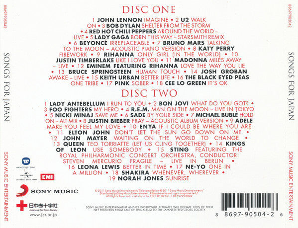 Various : Songs For Japan (2xCD, Comp)