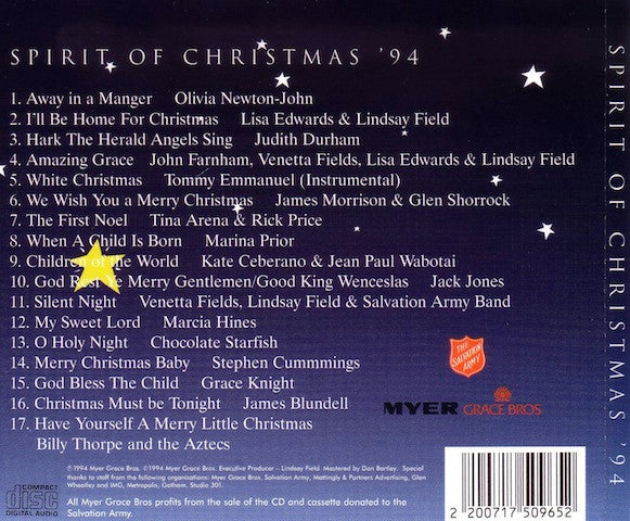 Various : The Spirit Of Christmas '94 (CD, Comp)