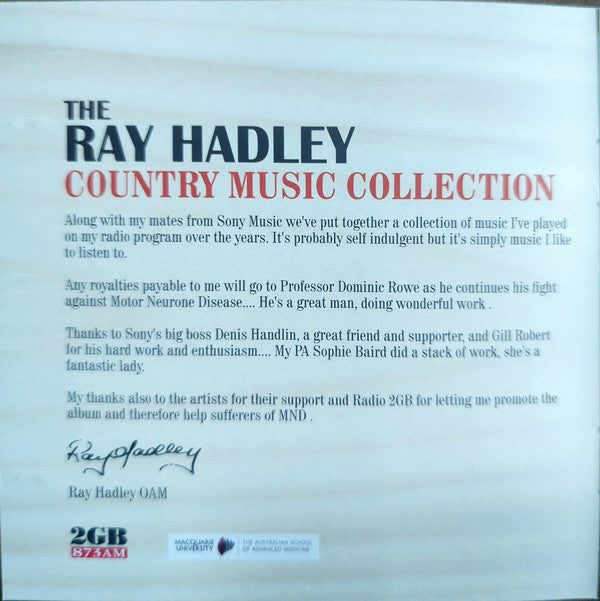 Various : The Ray Hadley Country Music Collection (CD, Comp)