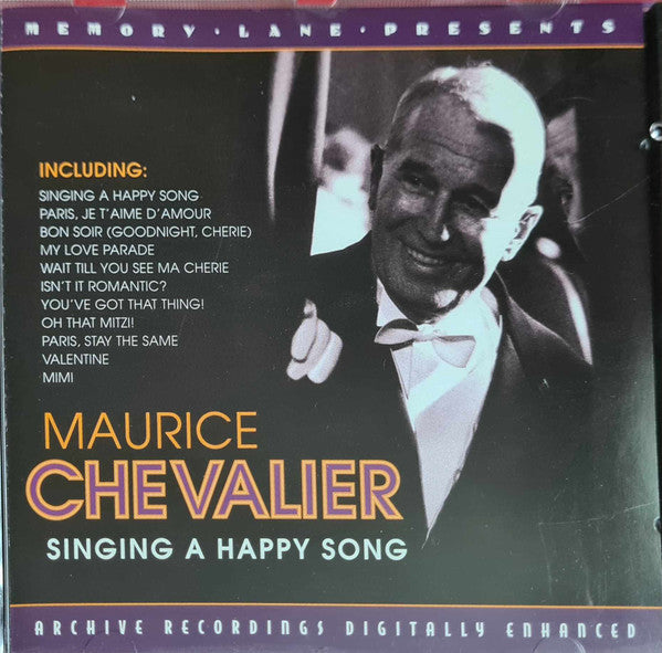 Maurice Chevalier : Singing A Happy Song (CD, Comp)