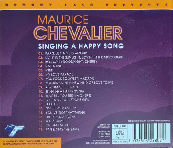 Maurice Chevalier : Singing A Happy Song (CD, Comp)