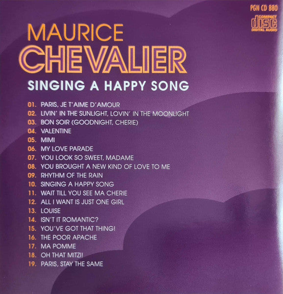 Maurice Chevalier : Singing A Happy Song (CD, Comp)